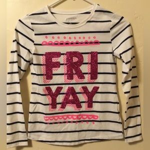 Girls Arizona Long Sleeve Graphic Top Shirt